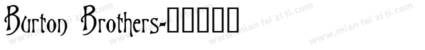 Burton Brothers字体转换